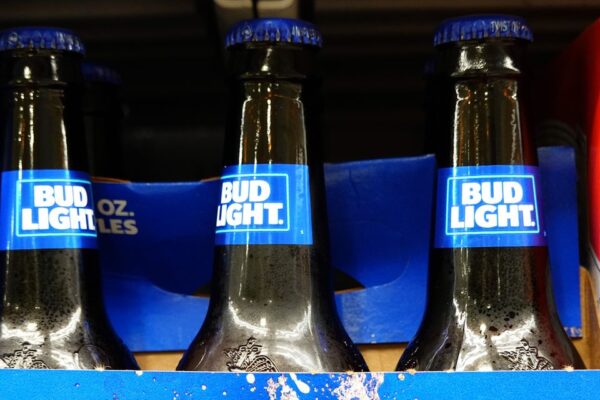 BUD shares are jumping despite the Bud Light boycott which affected US sales