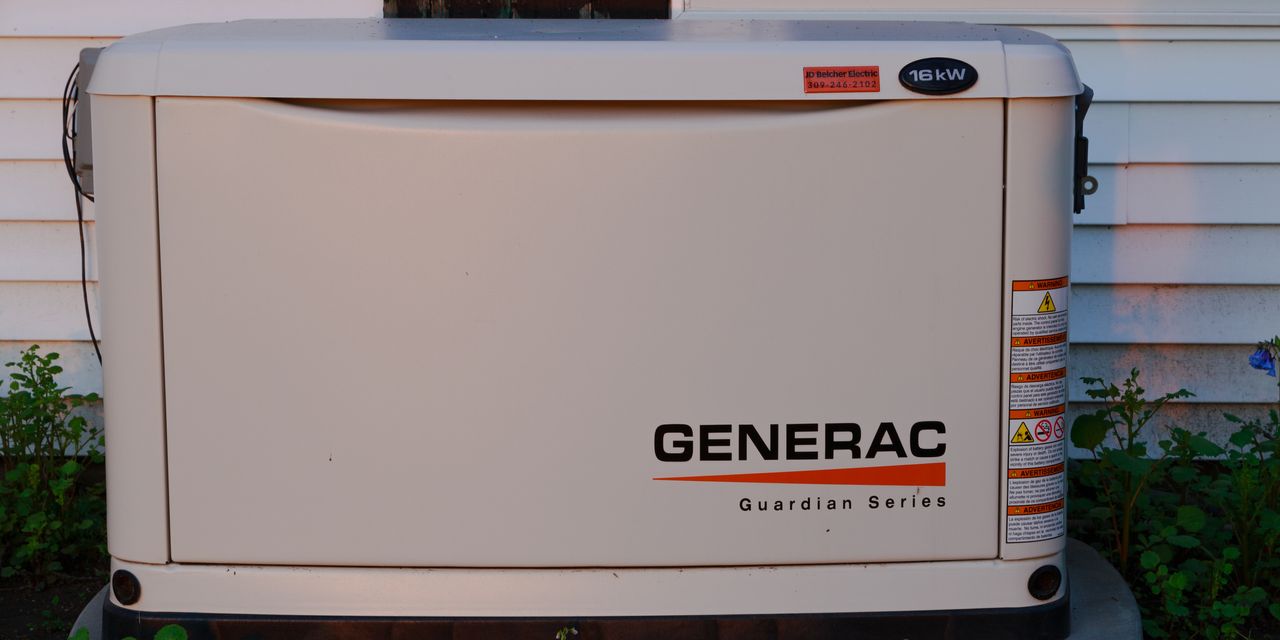 Generac stock fell after the earnings.  Consumer demand is declining.